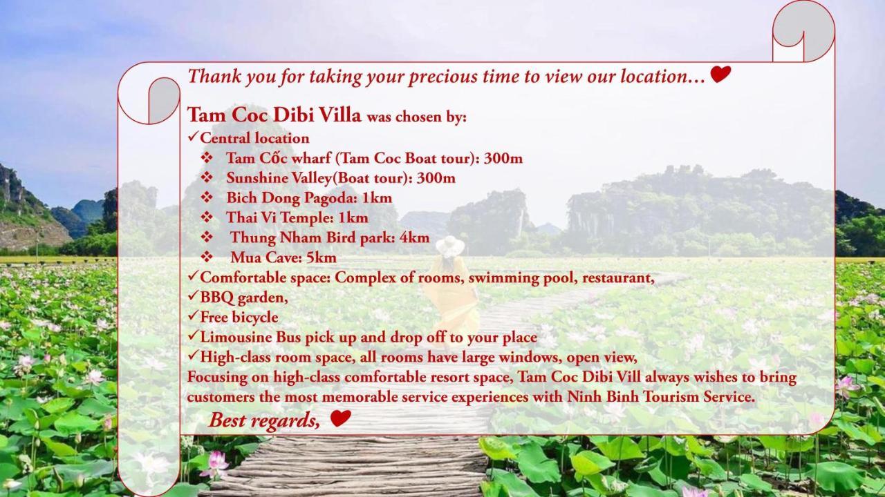 Tam Coc Dibi Villa Ninh Binh Exteriér fotografie